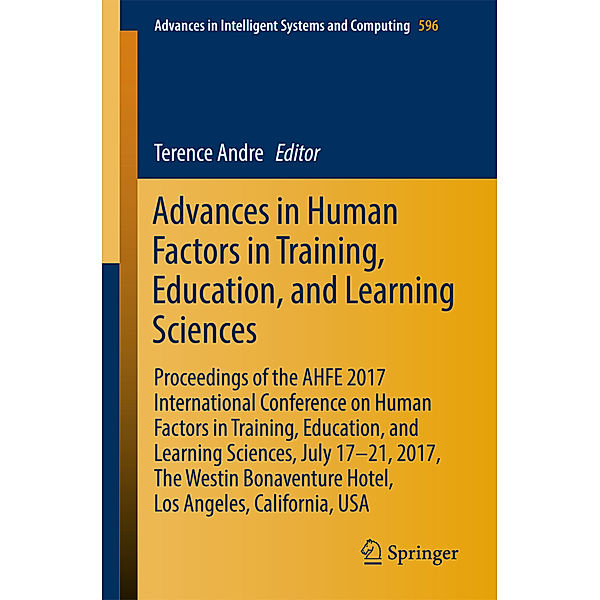 Advances in Human Factors in Training, Education, and Learning Sciences