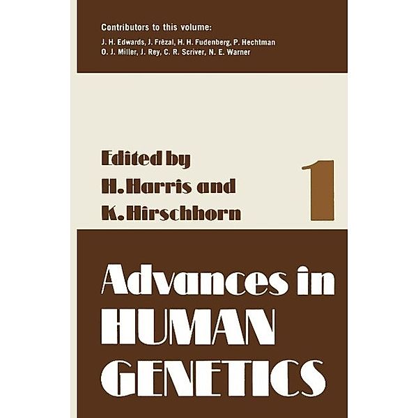 Advances in Human Genetics 1 / Advances in Human Genetics Bd.1, Harry Harris