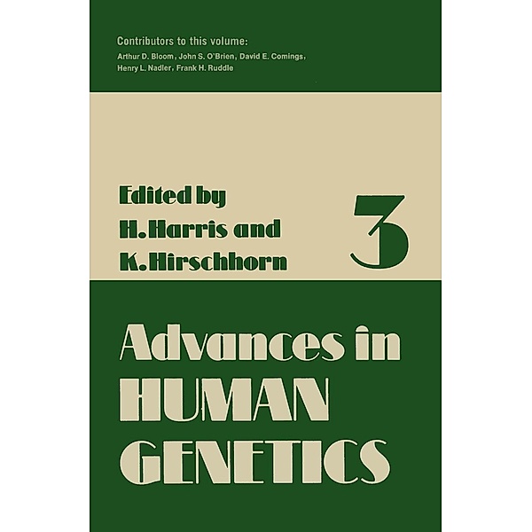 Advances in Human Genetics / Advances in Human Genetics Bd.3, Harry Harris