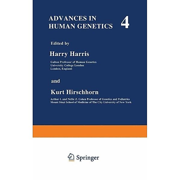 Advances in Human Genetics / Advances in Human Genetics Bd.4, Harry Harris