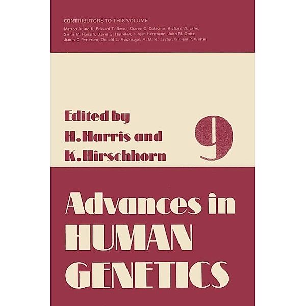 Advances in Human Genetics / Advances in Human Genetics Bd.9, Harry Harris