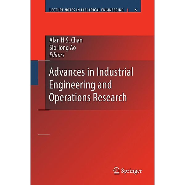 Advances in Industrial Engineering and Operations Research / Lecture Notes in Electrical Engineering Bd.5