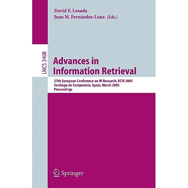 Advances in Information Retrieval / Lecture Notes in Computer Science Bd.3408
