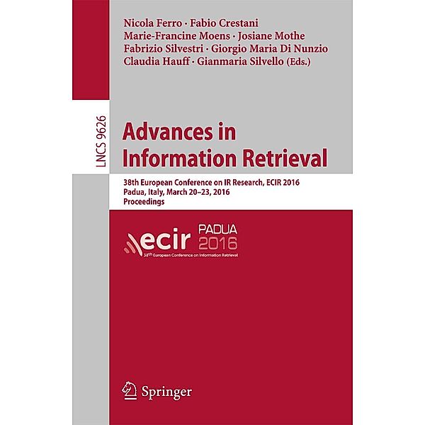 Advances in Information Retrieval / Lecture Notes in Computer Science Bd.9626