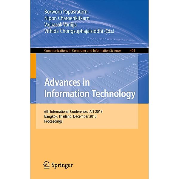 Advances in Information Technology / Communications in Computer and Information Science Bd.409