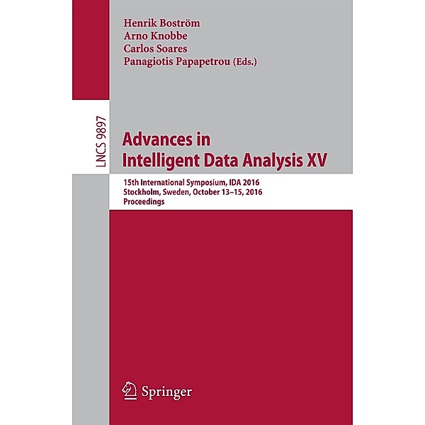 Advances in Intelligent Data Analysis XV / Lecture Notes in Computer Science Bd.9897