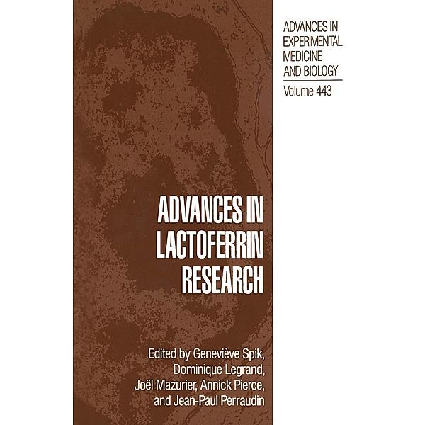 Advances in Lactoferrin Research / Advances in Experimental Medicine and Biology Bd.443