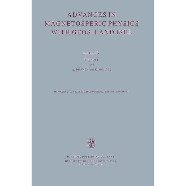 Advances in Magnetospheric Physics with GEOS-1 and ISEE