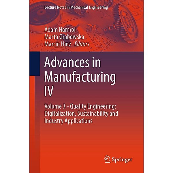 Advances in Manufacturing IV / Lecture Notes in Mechanical Engineering