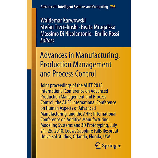 Advances in Manufacturing, Production Management and Process Control