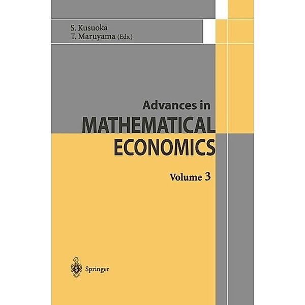Advances in Mathematical Economics / Advances in Mathematical Economics Bd.3, Charles Castaing
