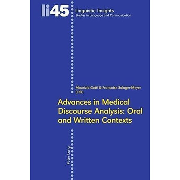 Advances in Medical Discourse Analysis: Oral and Written Contexts