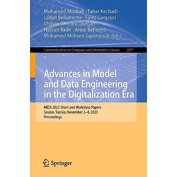 Advances in Model and Data Engineering in the Digitalization Era / Communications in Computer and Information Science Bd.2071
