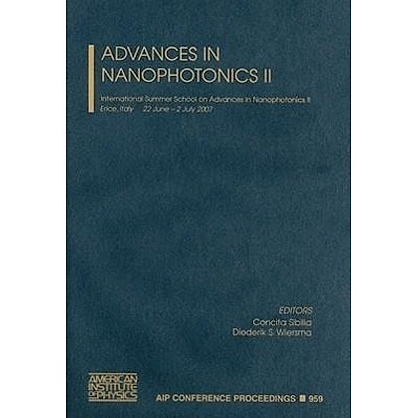 Advances in Nanophotonics II