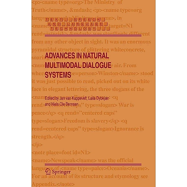 Advances in Natural Multimodal Dialogue Systems / Text, Speech and Language Technology Bd.30