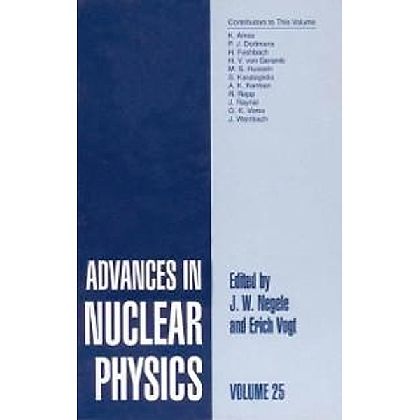 Advances in Nuclear Physics / Advances in Nuclear Physics Bd.25