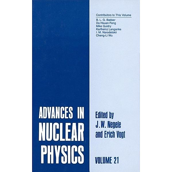 Advances in Nuclear Physics / Advances in Nuclear Physics Bd.21