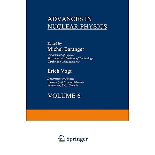 Advances in Nuclear Physics / Advances in Nuclear Physics, Michel Baranger, Erich Vogt