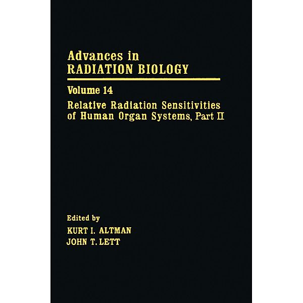 Advances in Radiation Biology V14