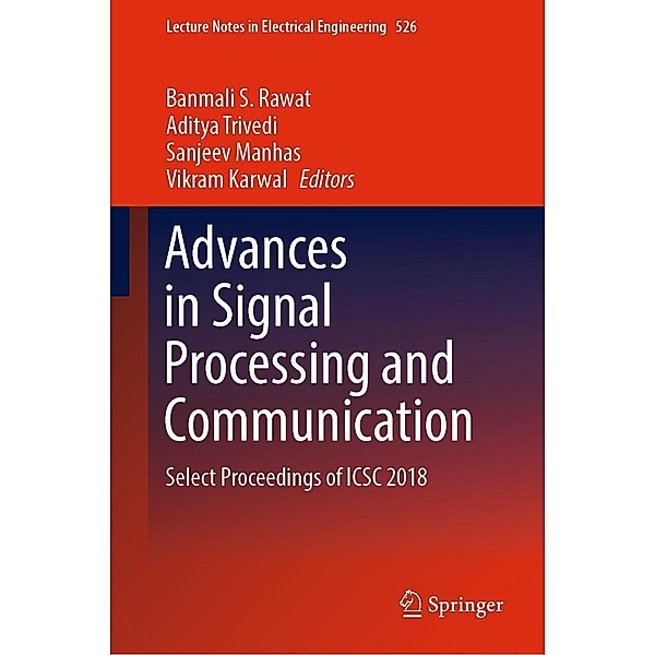 Advances in Signal Processing and Communication / Lecture Notes in Electrical Engineering Bd.526