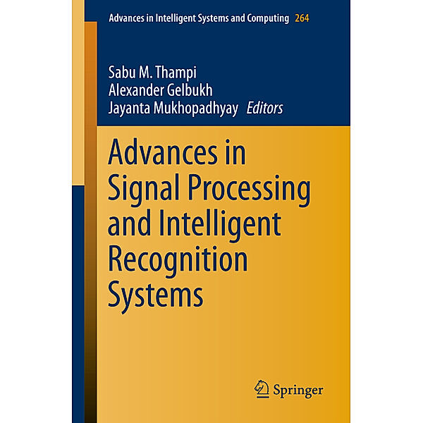 Advances in Signal Processing and Intelligent Recognition Systems