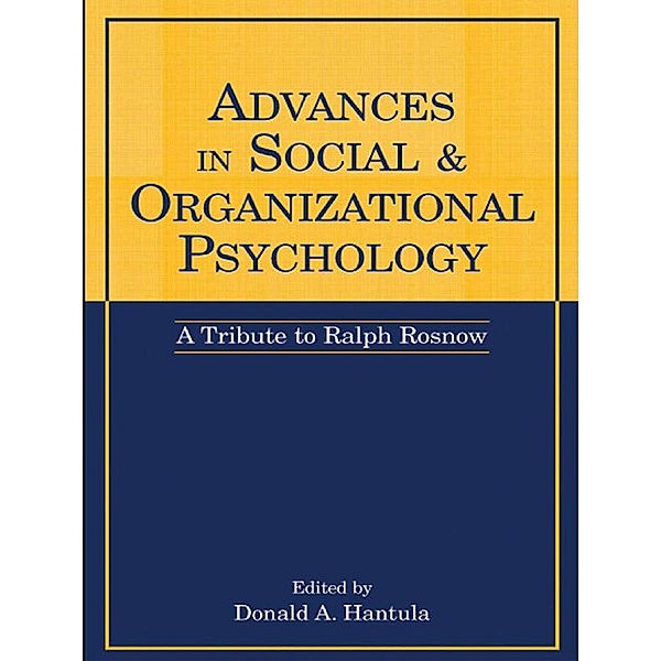 Advances in Social and Organizational Psychology