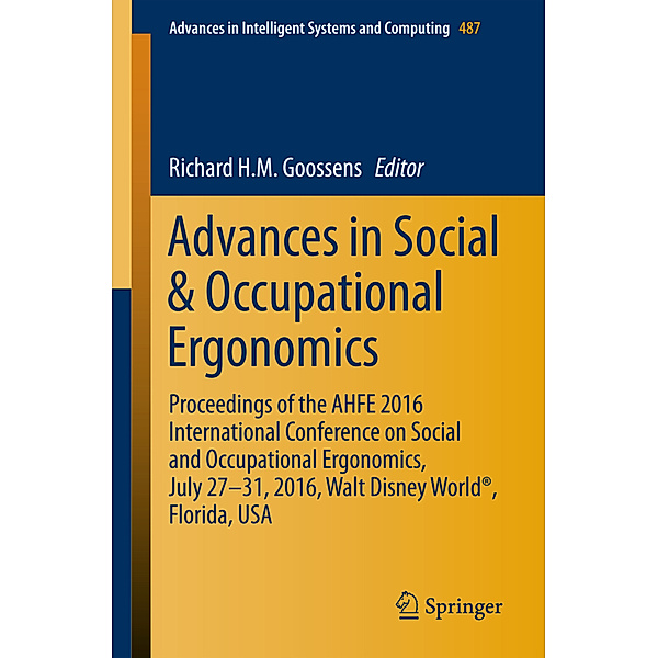 Advances in Social & Occupational Ergonomics