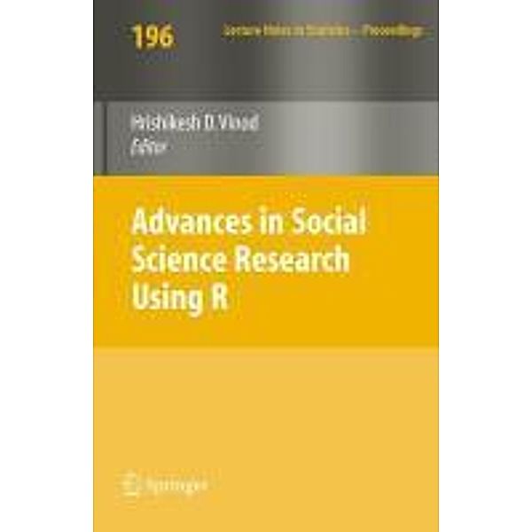 Advances in Social Science Research Using R / Lecture Notes in Statistics Bd.196