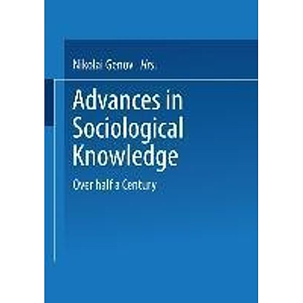 Advances in Sociological Knowledge