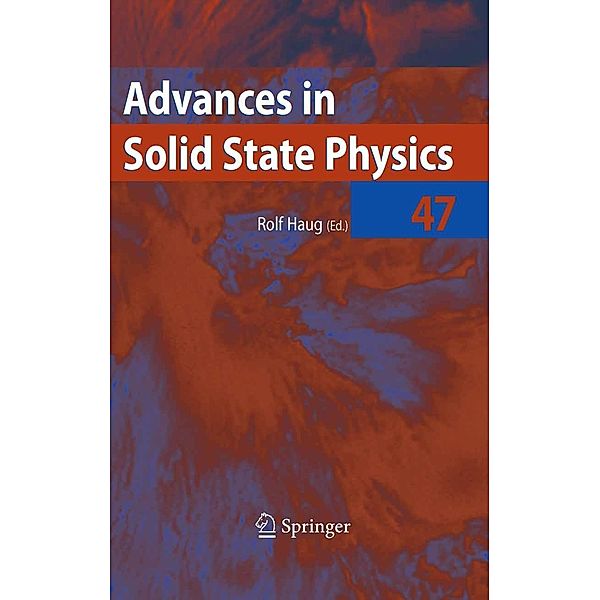 Advances in Solid State Physics 47 / Advances in Solid State Physics Bd.47, Rolf Haug