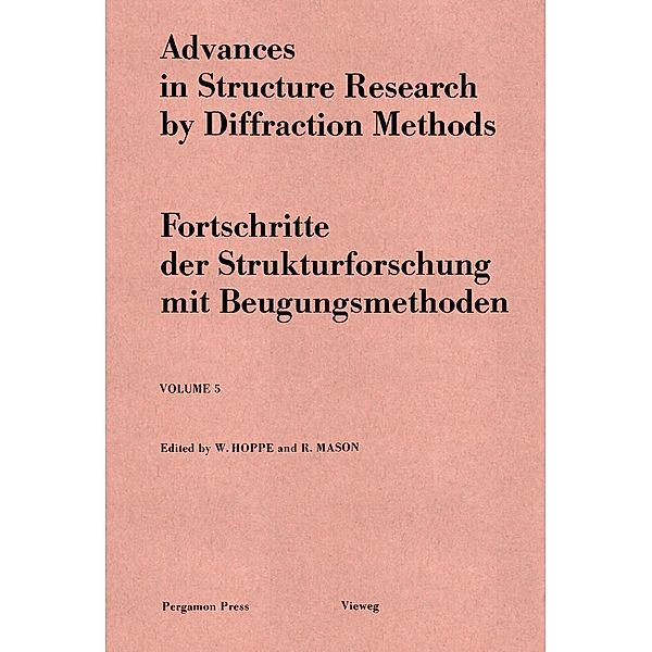 Advances in Structure Research by Diffraction Methods