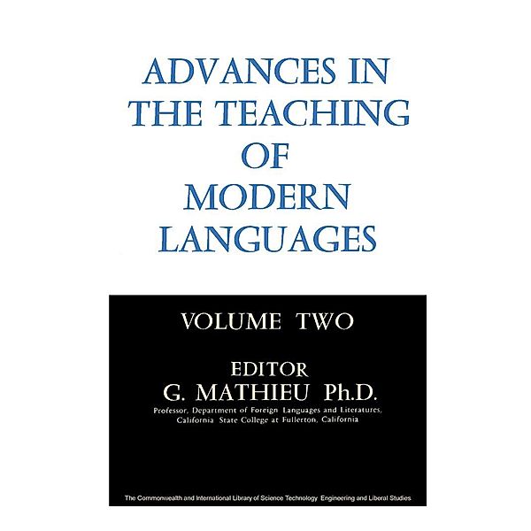 Advances in the Teaching of Modern Languages