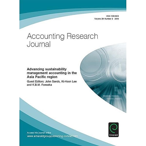 Advancing Sustainability Management Accounting in the Asia Pacific Region