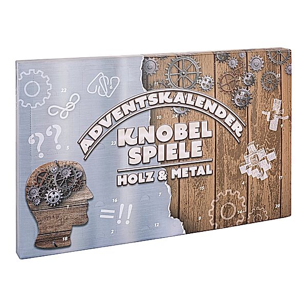 Adventskalendar Knobelspiele Metall und Holz - Kalender bestellen