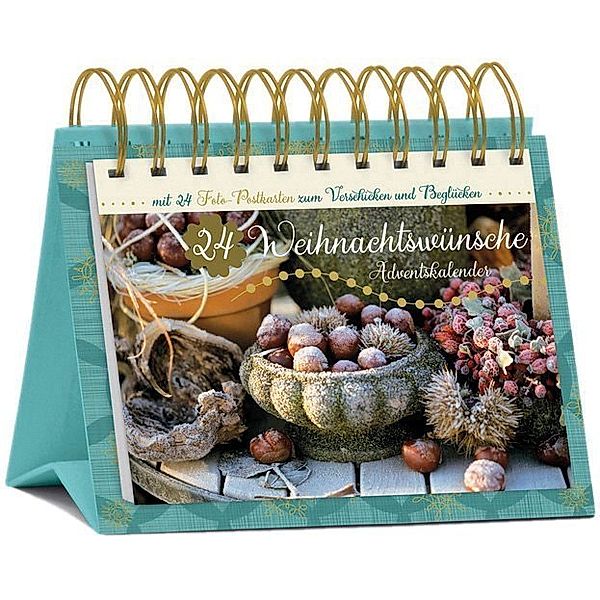 Adventskalender - 24 Weihnachtswünsche, Tisch-Adventskalender