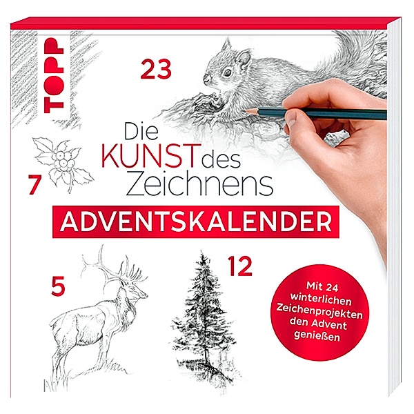 Adventskalender / Adventskalender Die Kunst des Zeichnens. SPIEGEL Bestseller, frechverlag