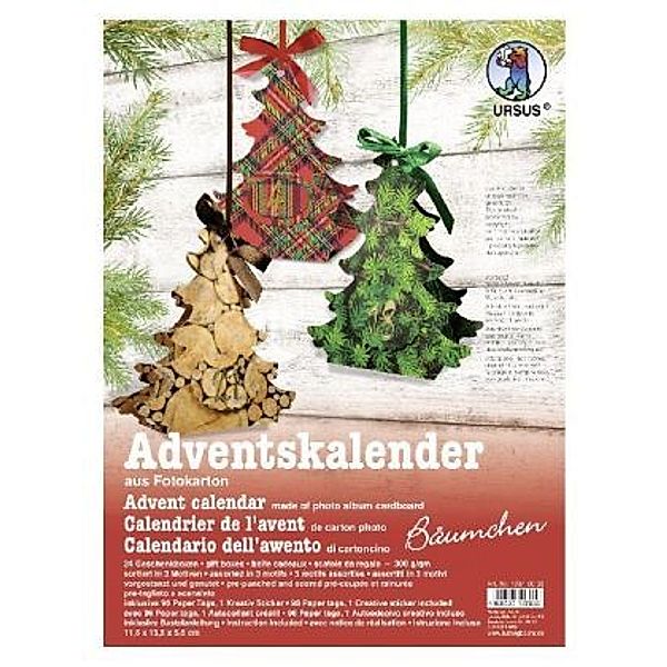 Adventskalender Bäumchen, Geschenkboxen, URSUS®