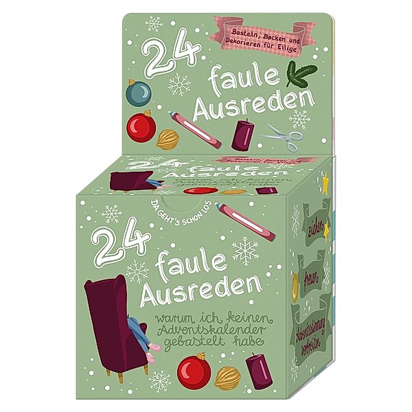 Adventskalender-Box 24 faule Ausreden warum ich keinen Adventskalender gebastelt habe, Peter Köller, Alexa Riemann