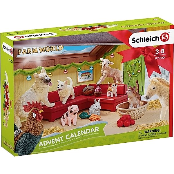 Adventskalender Farm World 2018, Kunststoff-Figuren, Schleich®