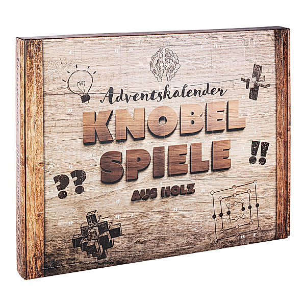 Adventskalender Knobelspiele Holz