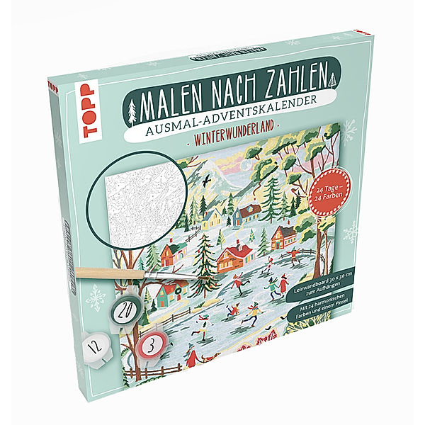 Adventskalender Malen nach Zahlen Winterwunderland, Louise McHugh