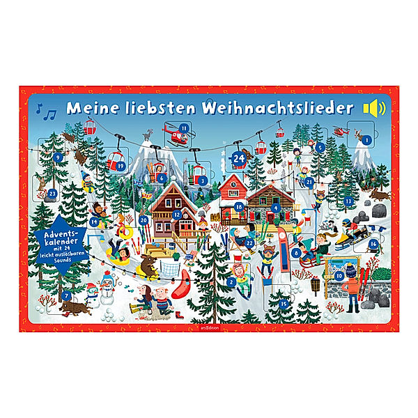 ars edition Adventskalender MEINE LIEBSTEN WEIHNACHTSLIEDER, Eefje Kuijl