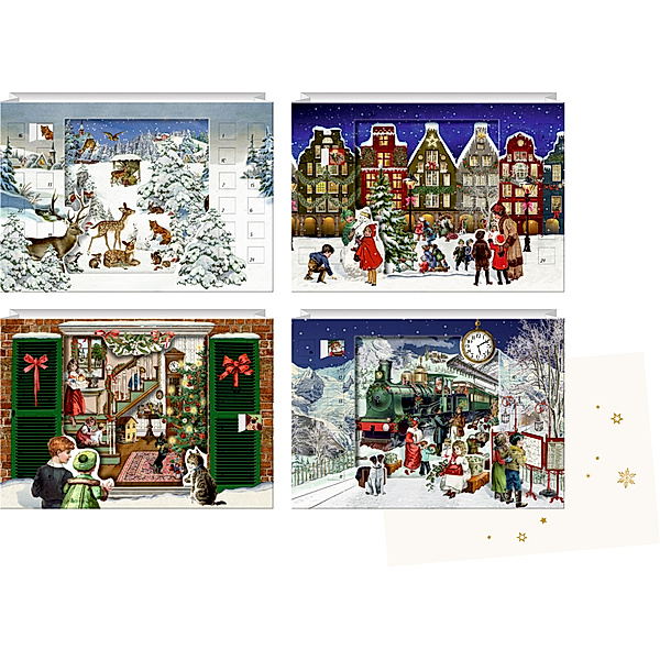Adventskalender - Mini-Adventskalender-Sortiment - Zauberhafte Weihnachtszeit