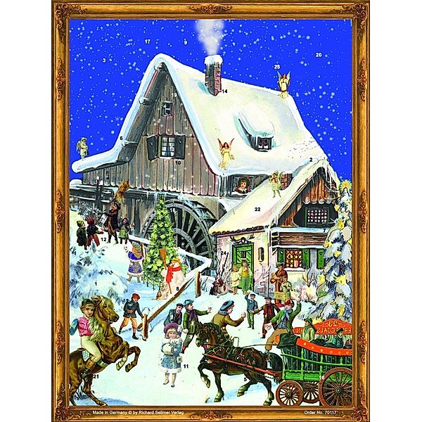 Adventskalender Mühle viktorianisch