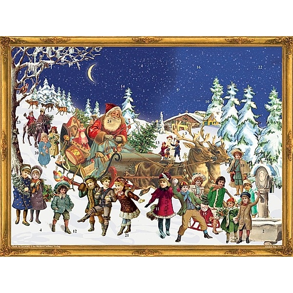 Adventskalender Nikolaus im Schnee