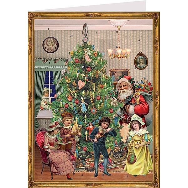 Adventskalender Postkarte Unterm Weihnachtsbaum, Sellmer F