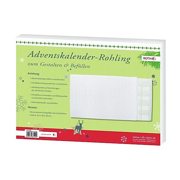 Adventskalender - Rohling  Wandkalender