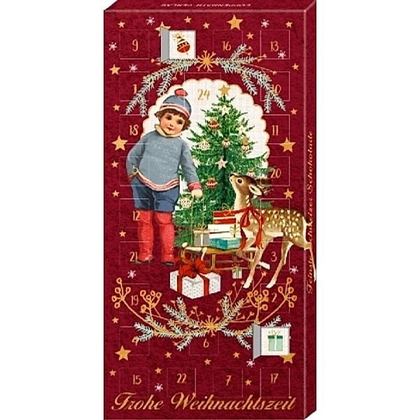 Adventskalender-Schokolade - Frohe Weihnachtszeit
