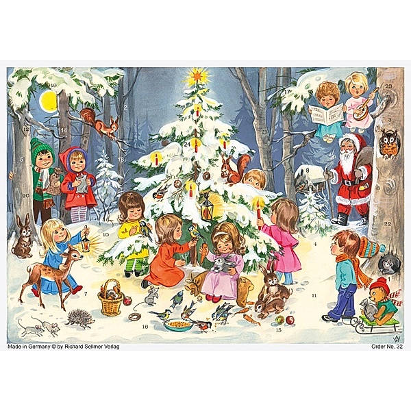 Adventskalender Spiel und Spass am Weihnachtsbaum, A. Wohl