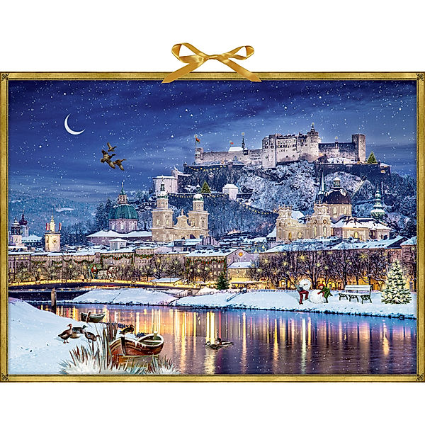 Adventskalender - Wandkalender - Winterliches Stadtpanorama
